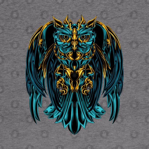 Owl robotic artwork by Mako Design 